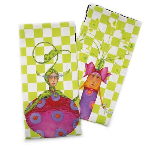 MacKenzie-Childs Towels Patience Brewster Cora Carrot Dish Towel