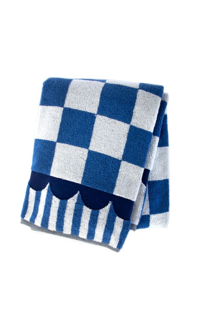 MacKenzie-Childs Towels Royal Check Bath Towel