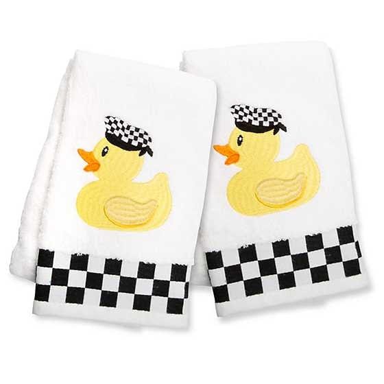 MacKenzie-Childs Towels Rubber Ducky Hand Towels - Set of 2