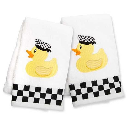 MacKenzie-Childs Towels Rubber Ducky Hand Towels - Set of 2