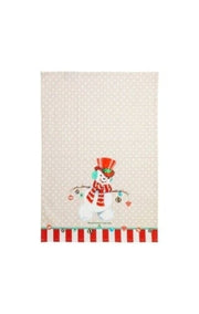 MacKenzie-Childs Towels Snowman Dish Towel