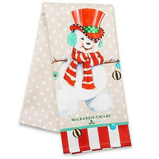MacKenzie-Childs Towels Snowman Dish Towel