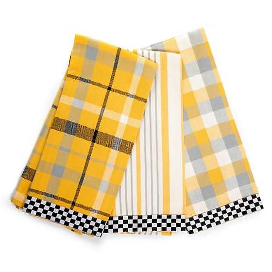MacKenzie-Childs Towels Sunshine Dish Towels - Set of 3
