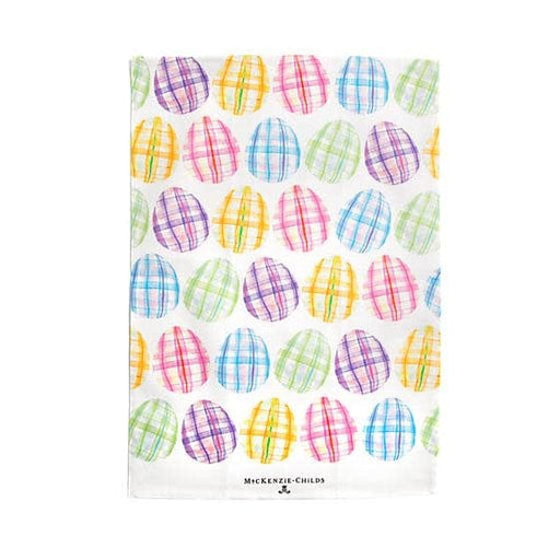 MacKenzie-Childs Towels Tartan Eggs Printed Dish Towel