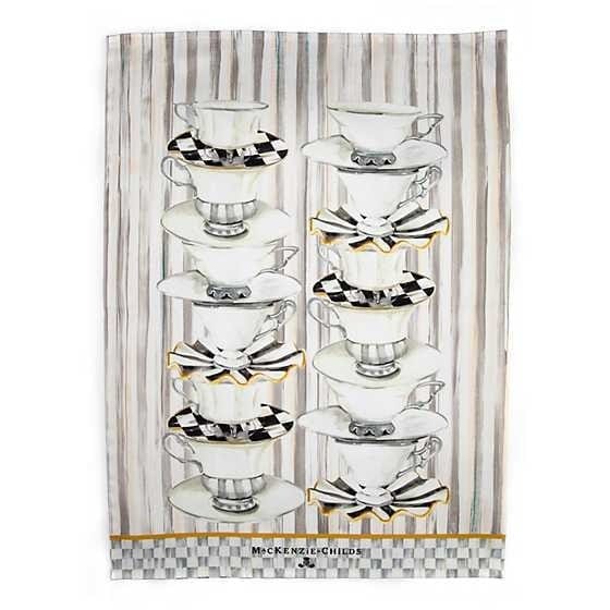 MacKenzie-Childs Towels Tea Cups Dish Towel