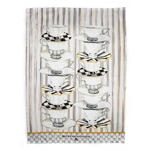 MacKenzie-Childs Towels Tea Cups Dish Towel