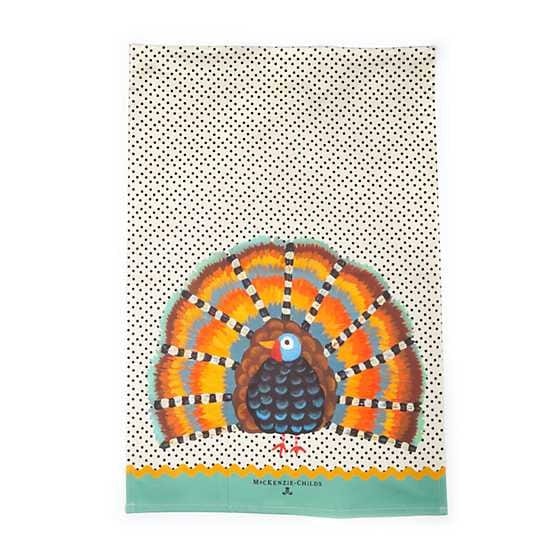 MacKenzie-Childs Towels Turkey Lurkey Dish Towel