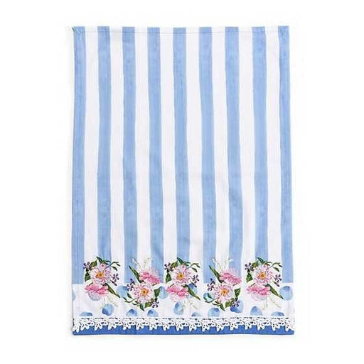 MacKenzie-Childs Towels Wildflowers Dish Towel - Blue