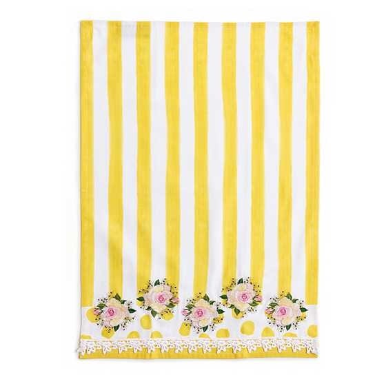 MacKenzie-Childs Towels Wildflowers Dish Towel - Yellow