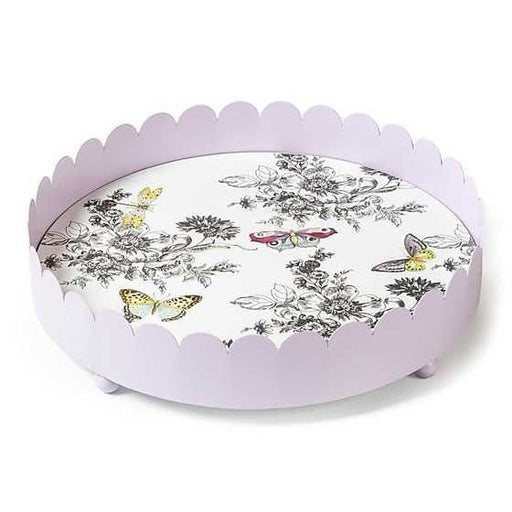 MacKenzie-Childs Trays Butterfly Toile Tray