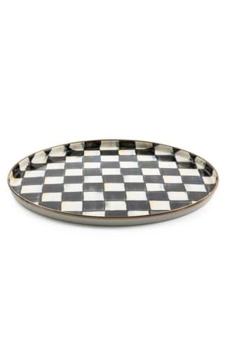 MacKenzie-Childs Trays MacKenzie-Childs Courtly Check Round Tray