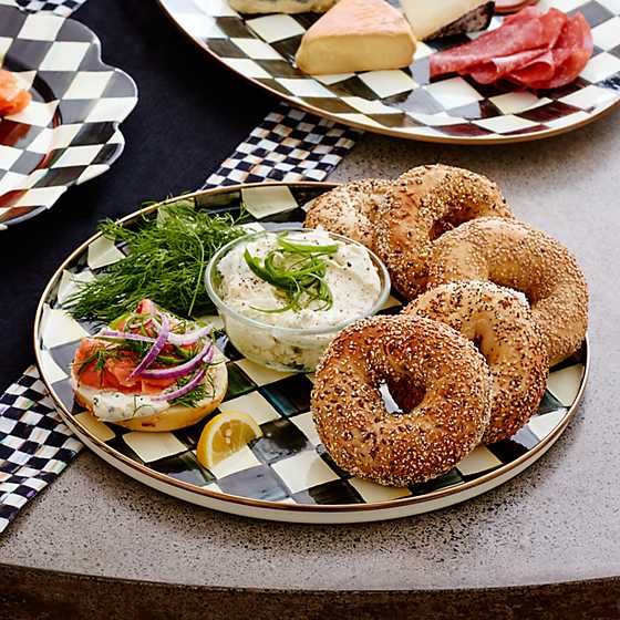 MacKenzie-Childs Trays MacKenzie-Childs Courtly Check Round Tray