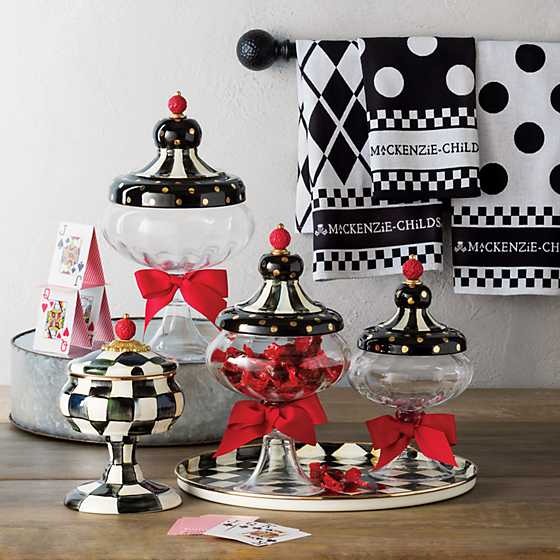 MacKenzie-Childs Trays MacKenzie-Childs Courtly Check Round Tray