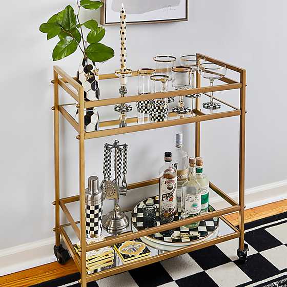 MacKenzie-Childs Trays MacKenzie-Childs Courtly Check Round Tray