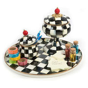 MacKenzie-Childs Trays MacKenzie-Childs Courtly Check Round Tray