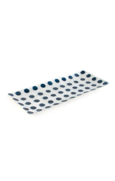 MacKenzie-Childs Trays Royal Dot Tray - Small