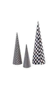 MacKenzie-Childs Trees Courtly Cone Trees - Set of 3