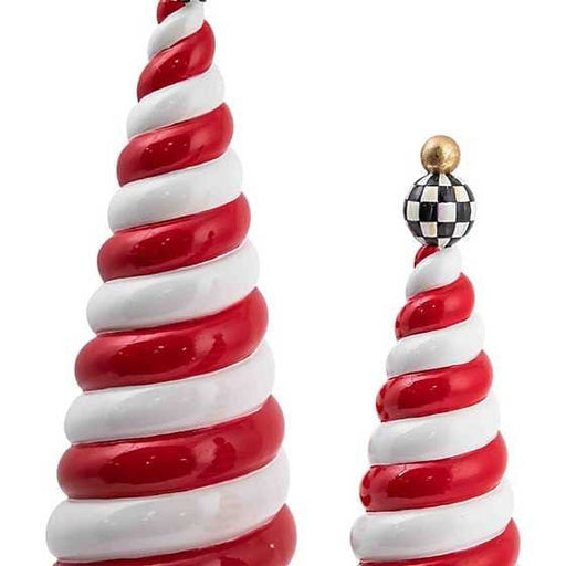 MacKenzie-Childs Trees Peppermint Candy Tree - Set of 2