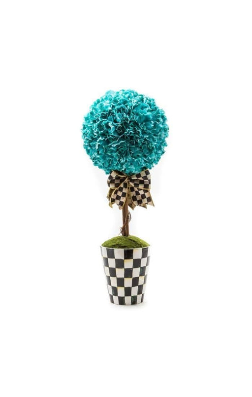 MacKenzie-Childs Trophies & Topiaries Aqua topiary drop in - large