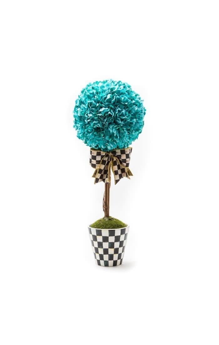MacKenzie-Childs Trophies & Topiaries Aqua Topiary Drop In - Small