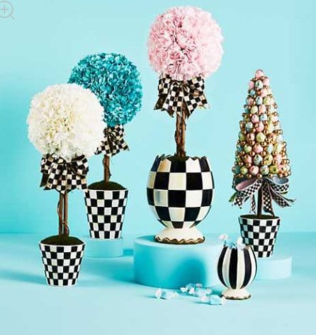 MacKenzie-Childs Trophies & Topiaries Aqua Topiary Drop In - Small