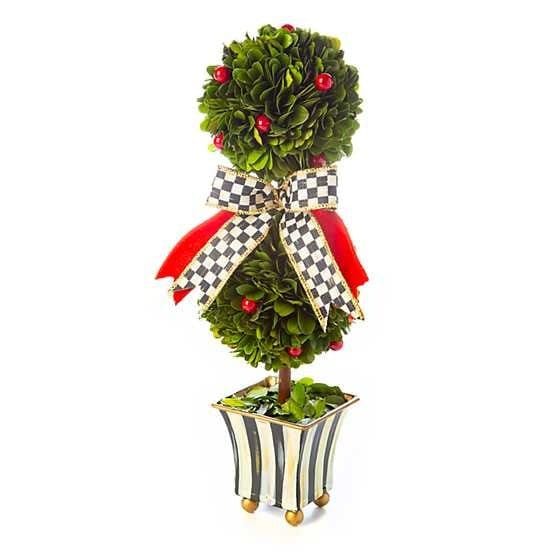 MacKenzie-Childs Trophies & Topiaries Classic Courtly Boxwood Topiary - Small