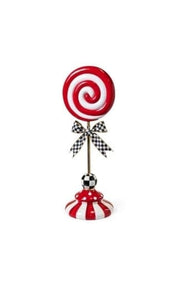 MacKenzie-Childs Trophies & Topiaries Peppermint Lollipop Topiary - Large