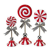 MacKenzie-Childs Trophies & Topiaries Peppermint Lollipop Topiary - Large