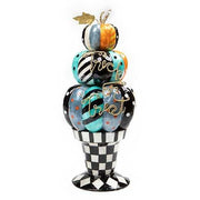 MacKenzie-Childs Trophies & Topiaries Trick Or Treat Capiz Pumpkin Topiary