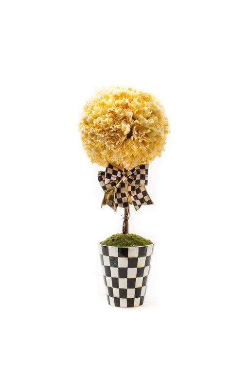 MacKenzie-Childs Trophies & Topiaries Yellow topiary drop in - large