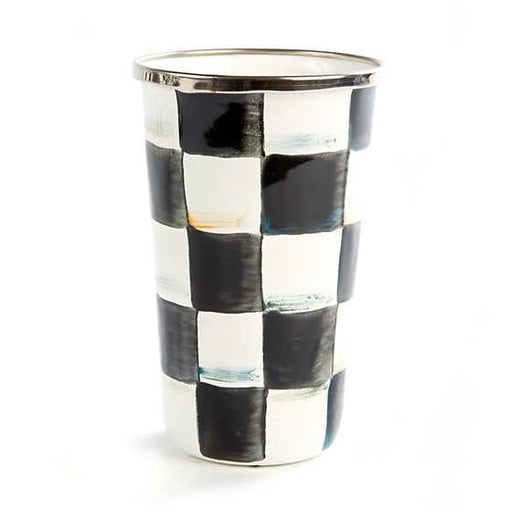 MacKenzie-Childs Tumblers MacKenzie-Childs Courtly Check Enamel Tumbler