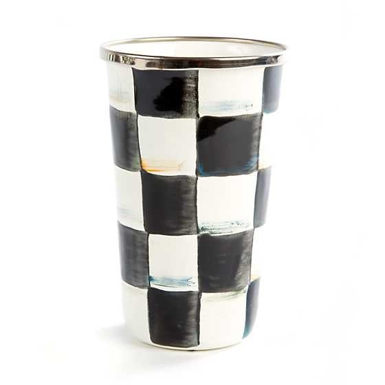 MacKenzie-Childs Tumblers MacKenzie-Childs Courtly Check Enamel Tumbler