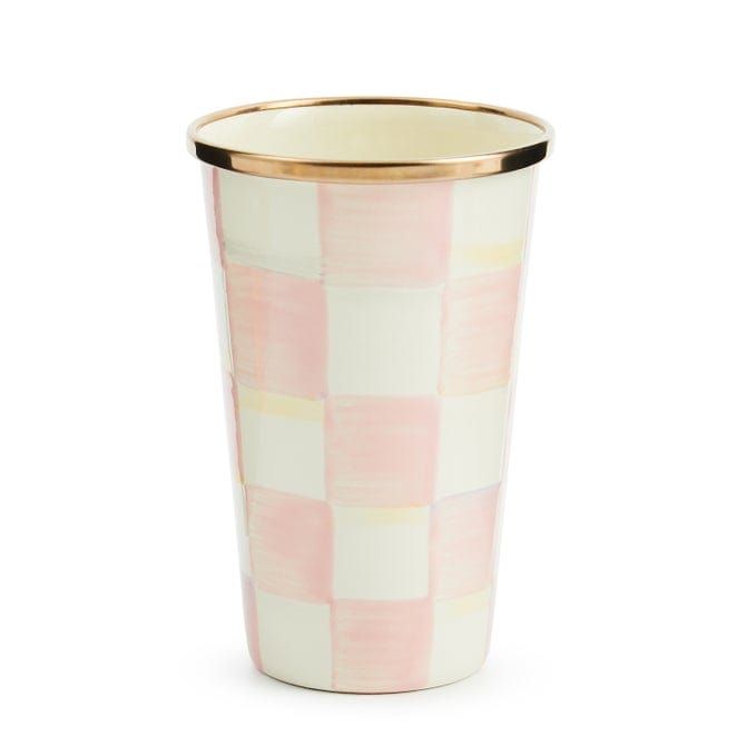 MacKenzie-Childs Tumblers MacKenzie-Childs Rosy Check 10 Ounce Tumbler