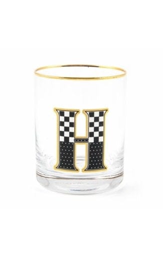 MacKenzie-Childs Tumblers Monogram Tumbler - H