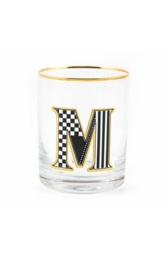 MacKenzie-Childs Tumblers Monogram Tumbler - M