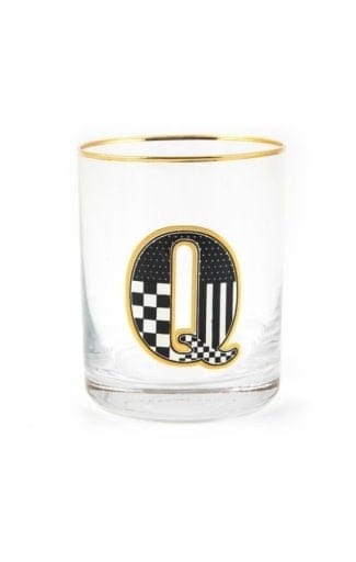 MacKenzie-Childs Tumblers Monogram Tumbler - Q