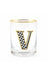 MacKenzie-Childs Tumblers Monogram Tumbler - V