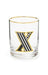 MacKenzie-Childs Tumblers Monogram Tumbler - X