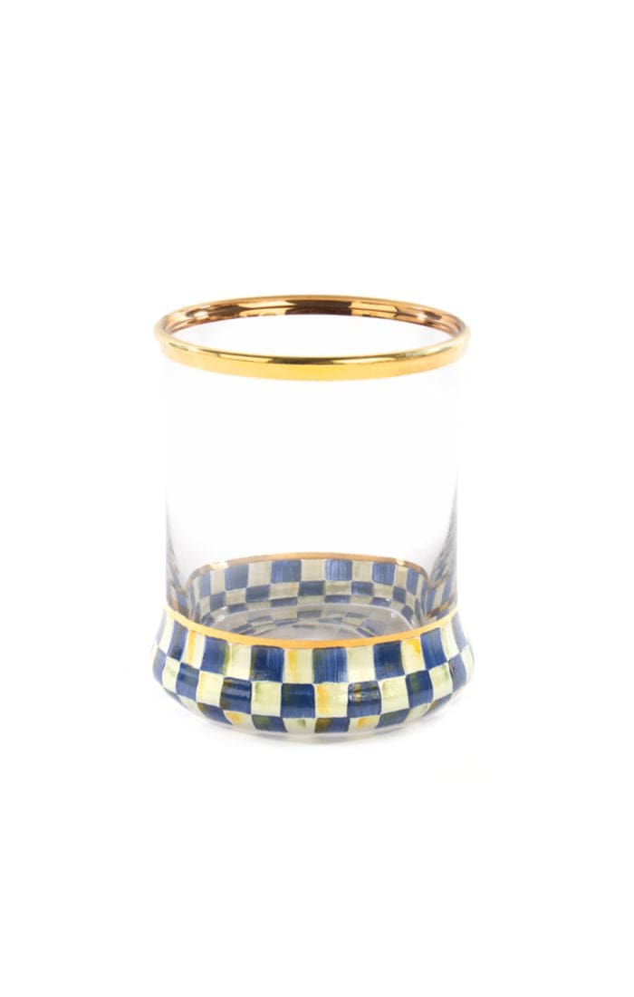 MacKenzie-Childs Tumblers Royal Check Tumbler