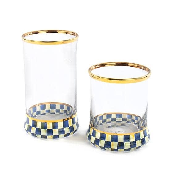 MacKenzie-Childs Tumblers Royal Check Tumbler