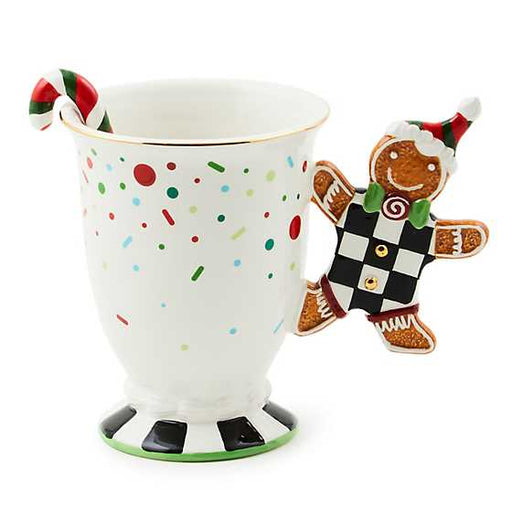 MacKenzie-Childs Unclassified Bake Shop Gingerbread Handle Mug with Spoon