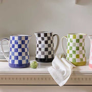 MacKenzie-Childs Unclassified Black Check Pitcher