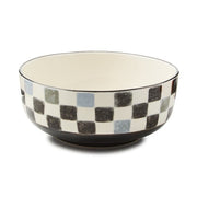 MacKenzie-Childs Unclassified Black Check Serving Bowl