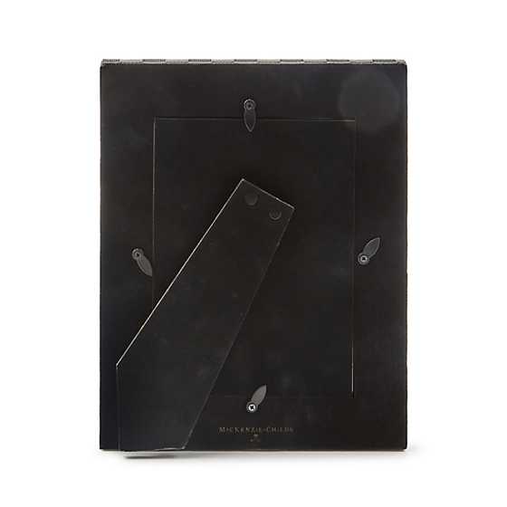 MacKenzie-Childs Unclassified Black Faux Leather 5" x 7" Frame