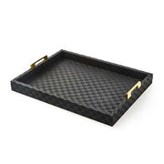 MacKenzie-Childs Unclassified Black Faux Leather Large Tray