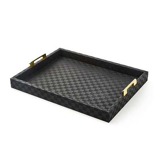MacKenzie-Childs Unclassified Black Faux Leather Large Tray