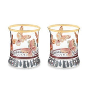 MacKenzie-Childs Unclassified Butterfly Hill Tumbler Glass, Set of 2