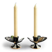 MacKenzie-Childs Unclassified Butterfly Toile Candle Holders, Set of 2