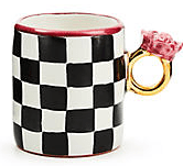 MacKenzie-Childs Unclassified Collectors Series Mug Edition – Rose Ring Ceramic Mug