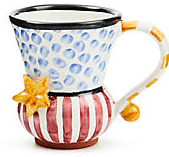 MacKenzie-Childs Unclassified Collectors Series: Mug Edition - Star Spangled Ceramic Mug
